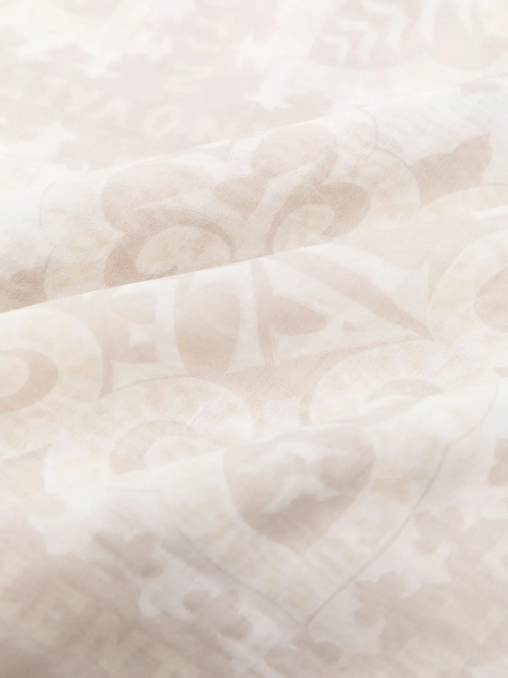 Valentino Garavani Sjaal met print - Beige