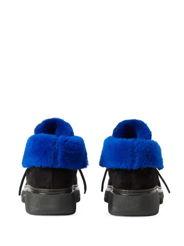 Burberry shearling boots on sale
