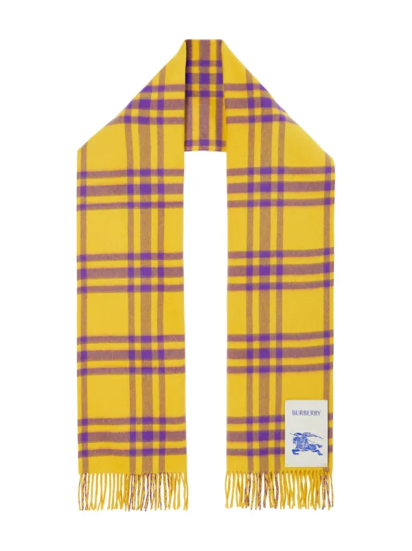 【関税込み】Burberry イエロー チェック Pillow ブーツ BURBERRY Yellow Check Drawstring Pillow Padded Snow Boots
