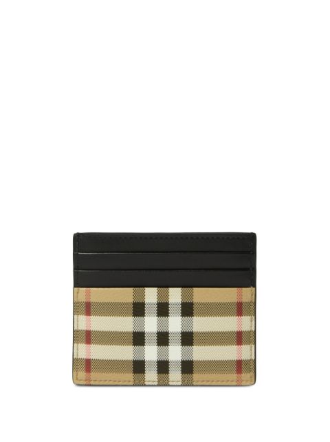 Burberry check-print card holder Men