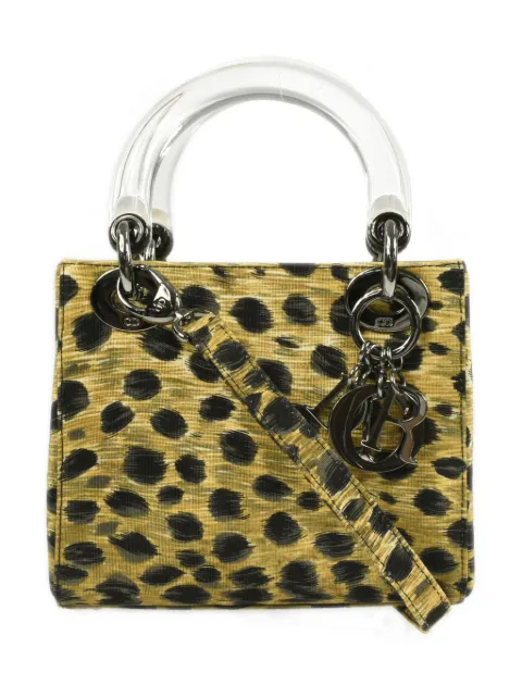 1990-2000s pre-owned Cheetah Lady Dior two-way bag
