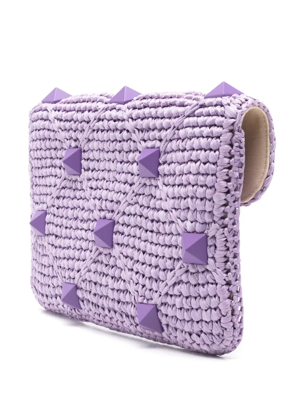 Valentino Garavani Rockstud clutch Paars