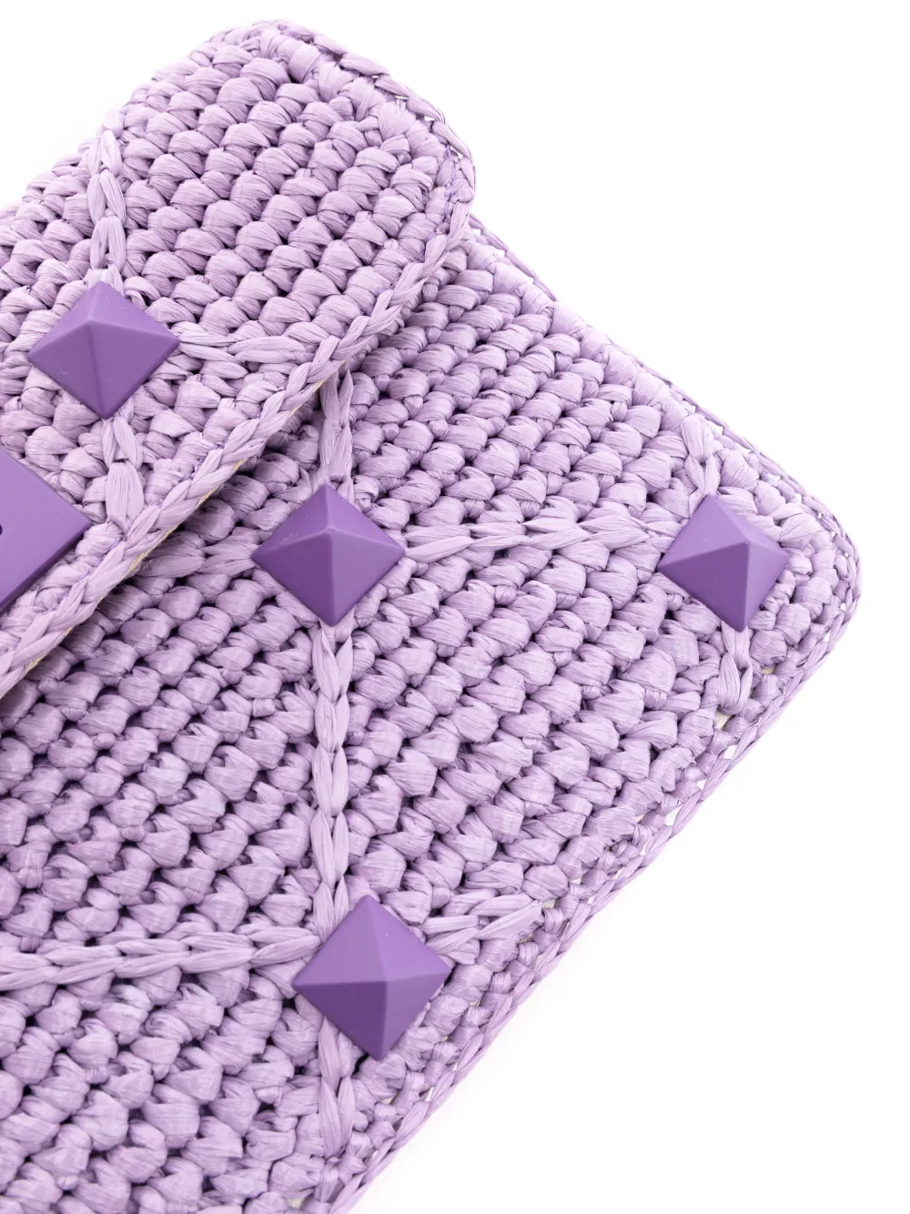 Valentino Garavani Rockstud clutch Paars