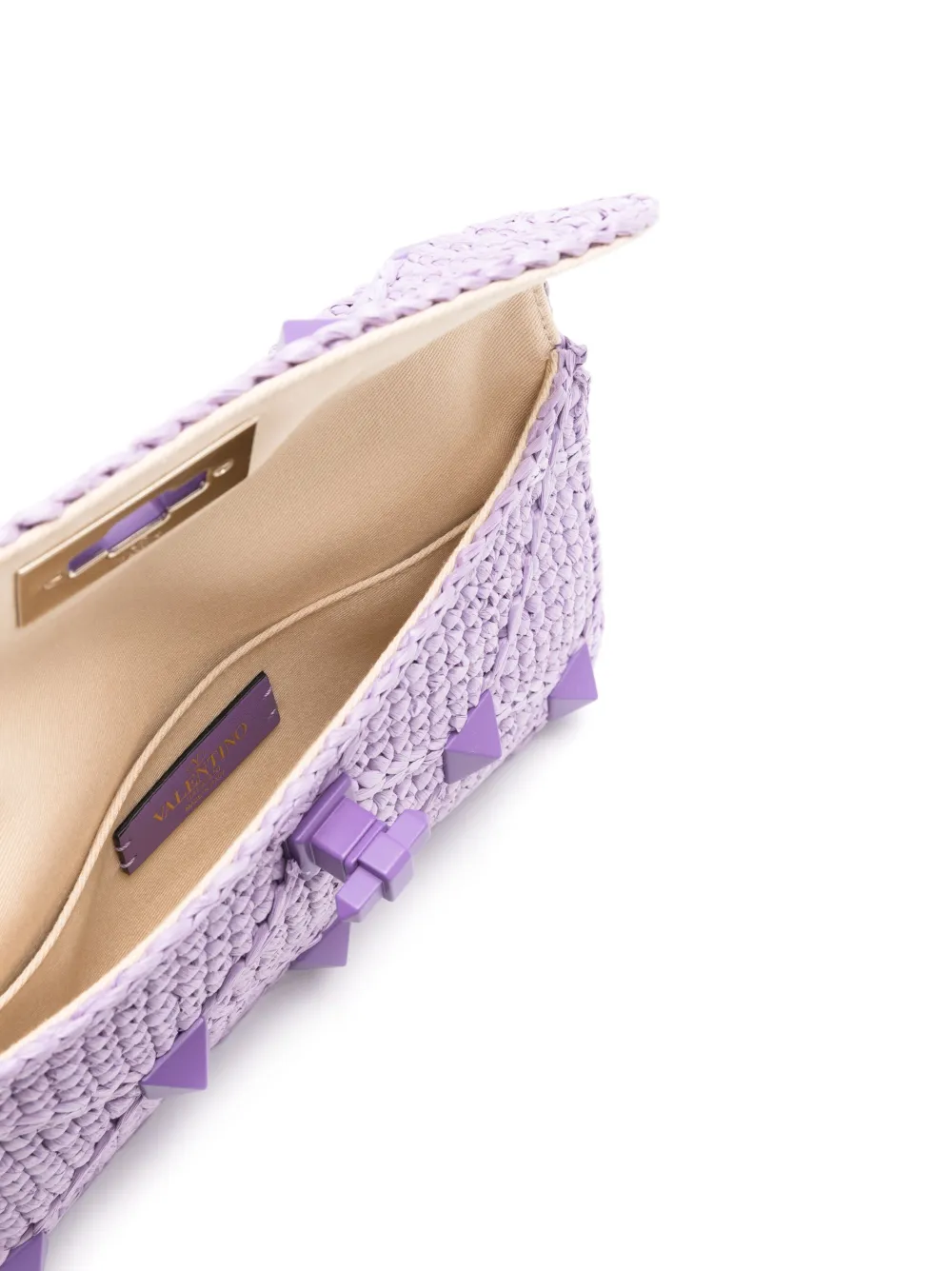 Valentino Garavani Rockstud clutch Paars