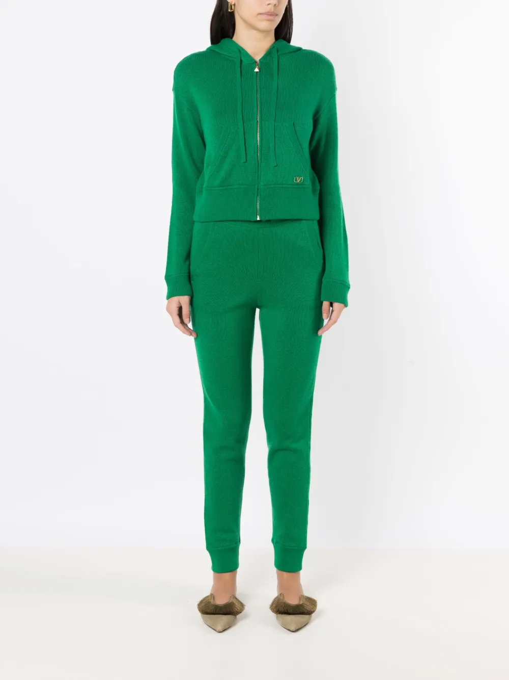Valentino Garavani drawstring wool trousers | Knitted Trousers | Image 2