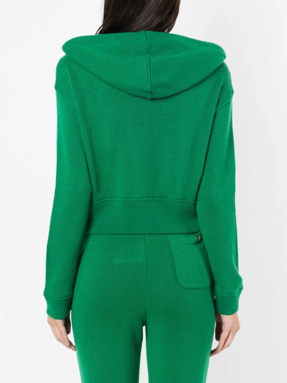 Valentino Garavani Hoodie met logoplakkaat Groen