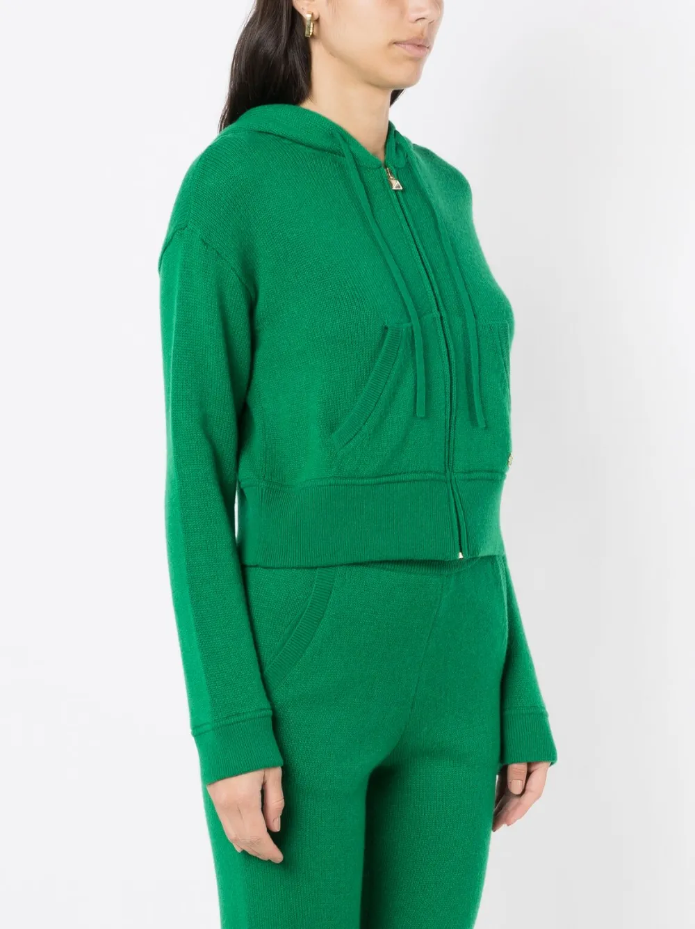 Valentino Garavani Hoodie met logoplakkaat Groen