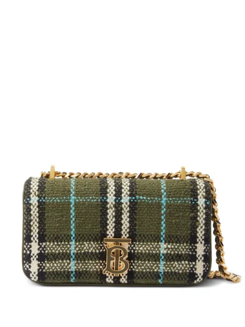 Burberry mini Lola checked crossbody bag