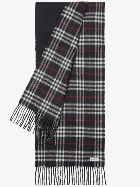 Burberry check-print cashmere reversible scarf