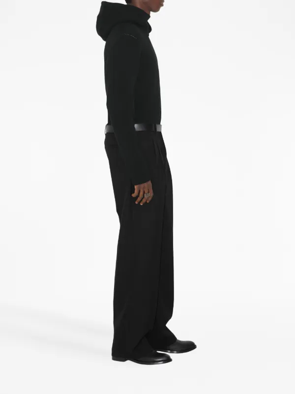 Burberry EKD wool-cashmere Hoodie | Black | FARFETCH