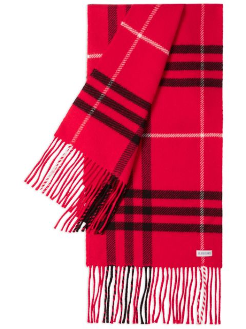 Burberry check-print wool-cashmere scarf Men