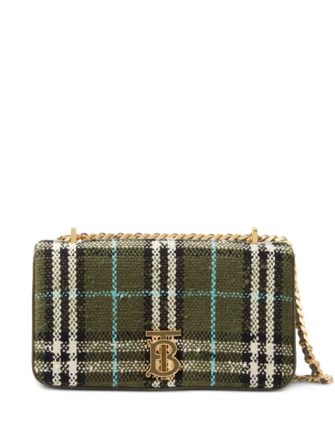 Burberry Lola check-print shoulder bag