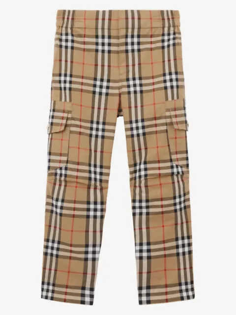 Burberry Kids Vintage-check straight-leg trousers