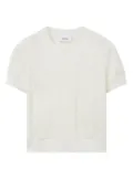 Burberry Kids cable-knit cotton top - White