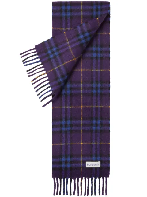 Burberry check cashmere scarf