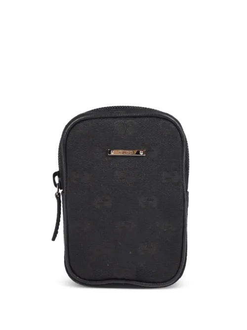 Mini pochette zippé en toile GG (1990-2000) - Gucci Pre-Owned - Modalova