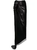 Rick Owens sequinned side-slit skirt - Black