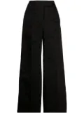 SA SU PHI Andrea high-waisted straight-leg trousers - Black