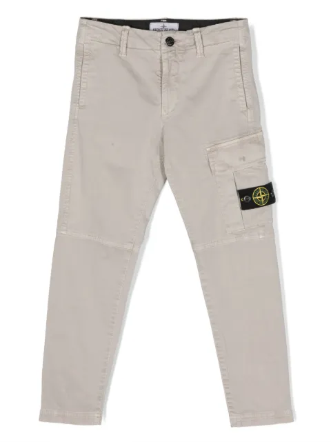 Stone Island Junior Compass-patch cargo jeans