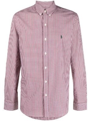 Gingham sales dress shirt