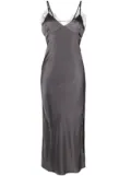 Patrizia Pepe satin slip dress - Grey