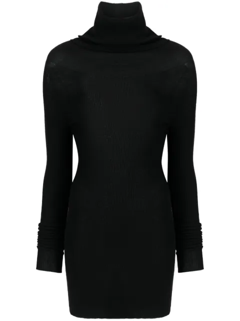 Rick Owens roll-neck virgin wool jumper