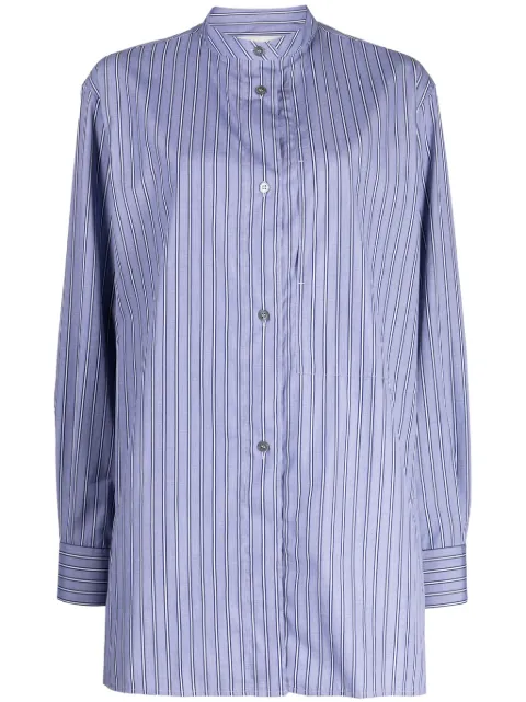 Studio Nicholson camisa con rayas estampadas