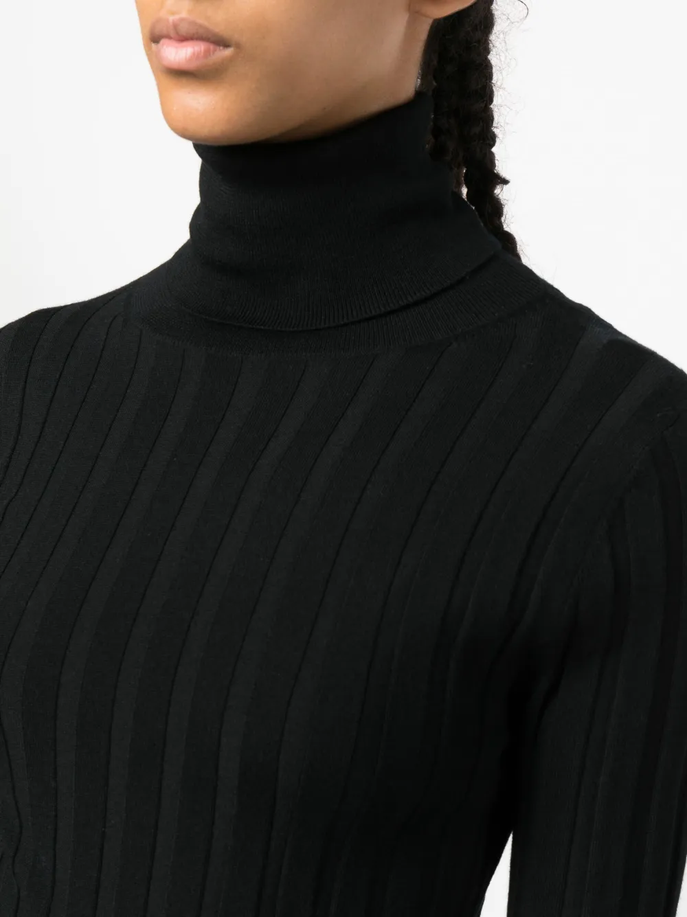 ALLUDE ROLL-NECK VIRGIN WOOL JUMPER