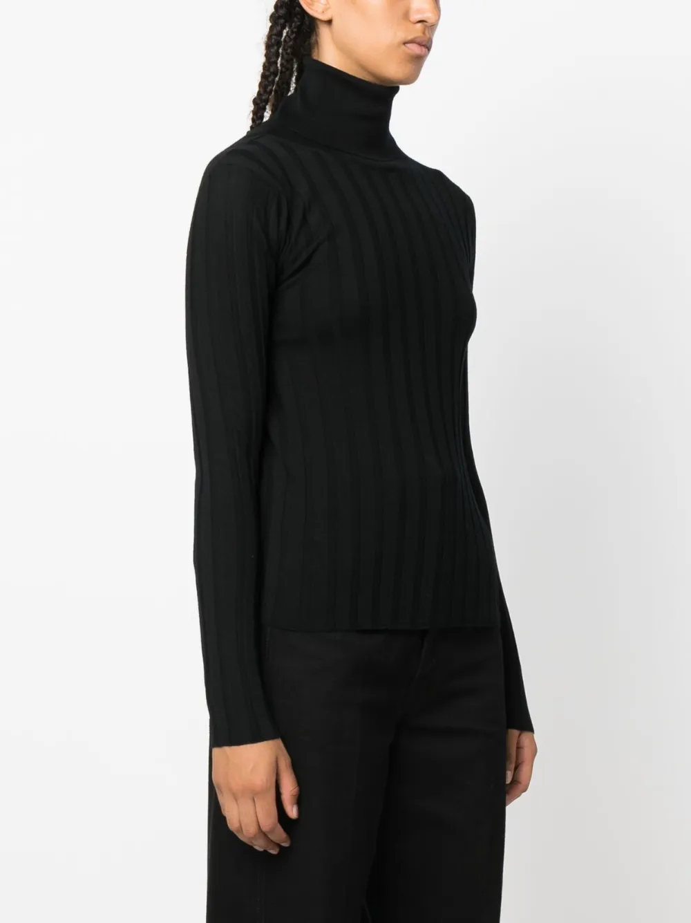 ALLUDE ROLL-NECK VIRGIN WOOL JUMPER