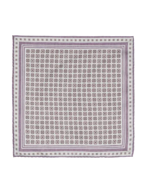 Brunello Cucinelli geometric-print silk scarf