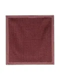 Brunello Cucinelli reversible silk square pocket - Red