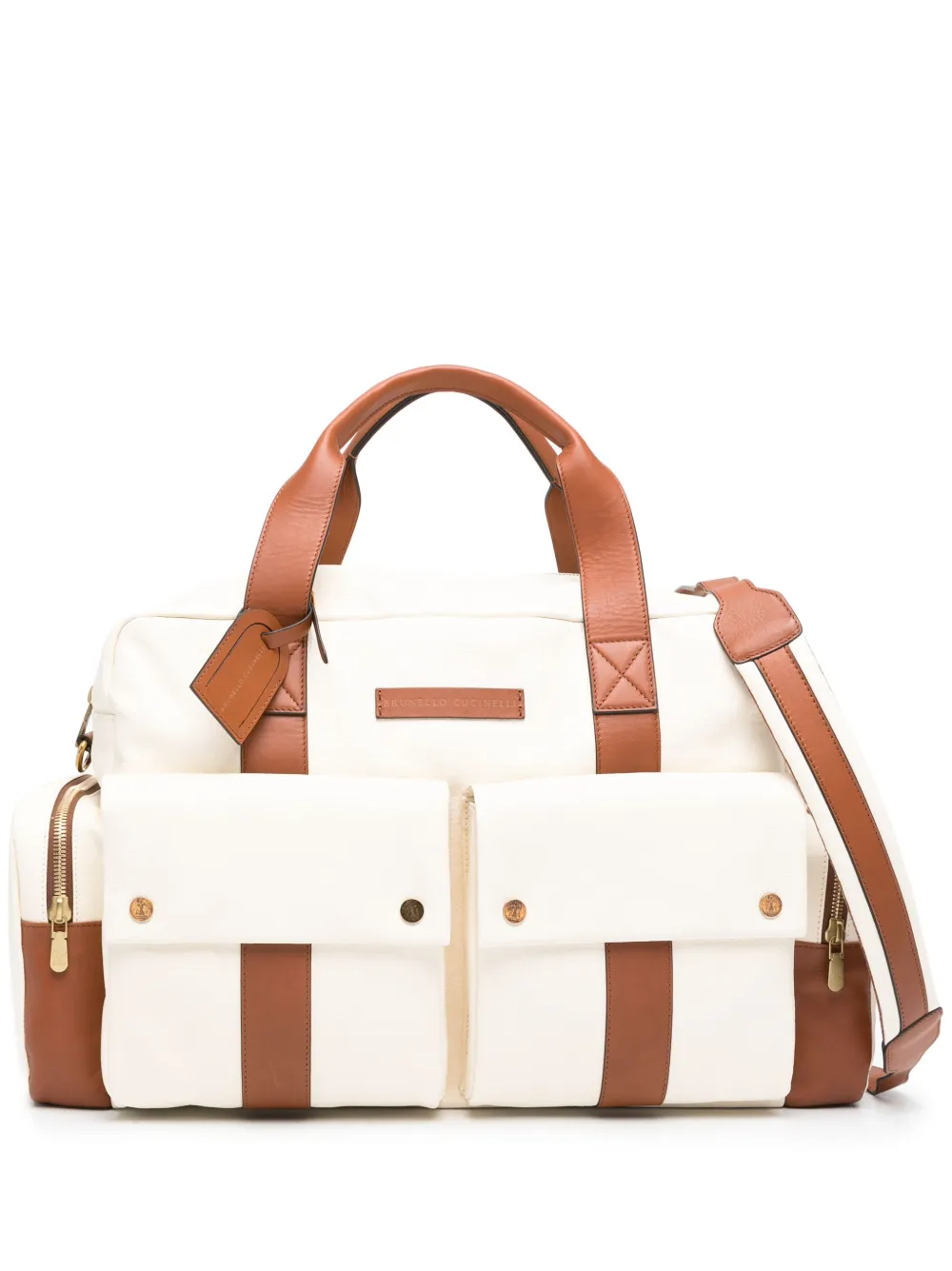 Brunello Cucinelli Leisure Bag In Blanc