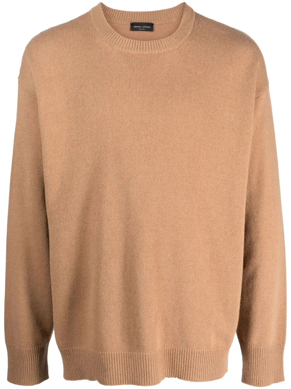 Shop Roberto Collina Crew-neck Wool-blend Jumper In Neutrals