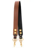 Valentino Garavani Rockstud reversible leather strap - Brown