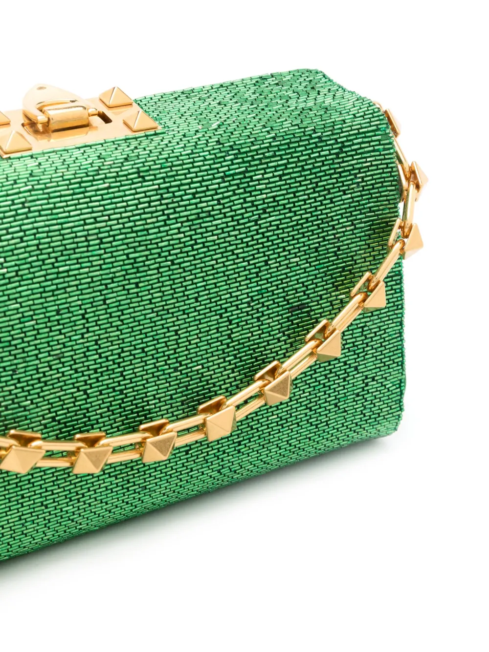 Valentino Garavani Rockstud leren tas Groen