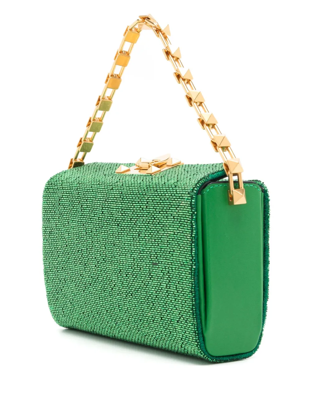 Valentino Garavani Rockstud leren tas Groen