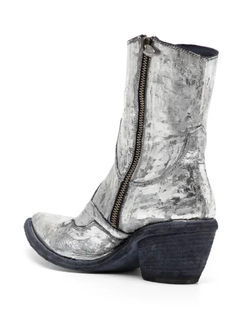 Madison.Maison laminated leather ankle boots 3857 - 2