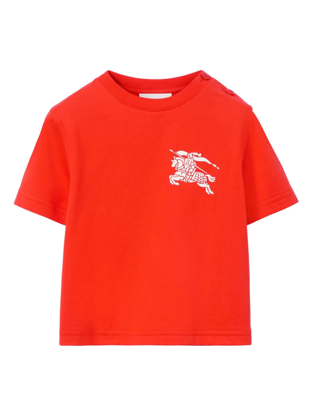 Burberry Kids' Ekd Cotton T-shirt In Orange