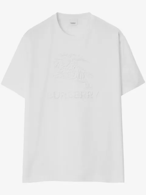 Burberry jacquard logo-embossed cotton T-shirt 