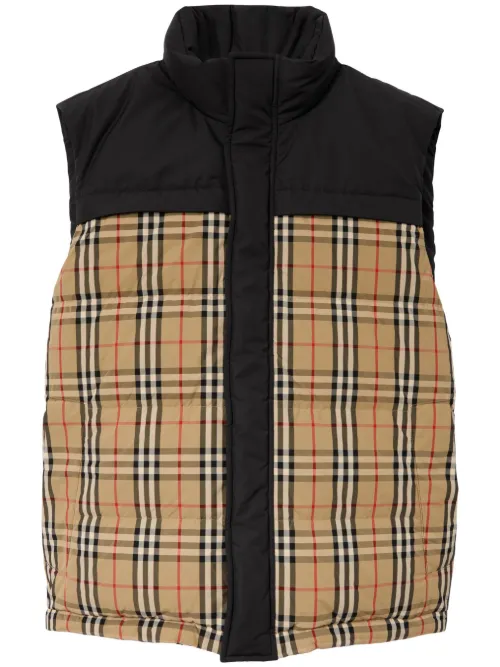Gilet matelassé à carreaux - Burberry - Modalova