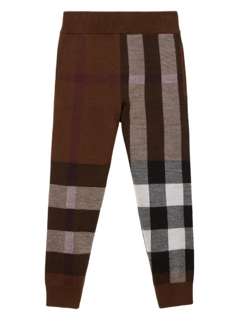 Burberry Kids check-pattern wool trousers