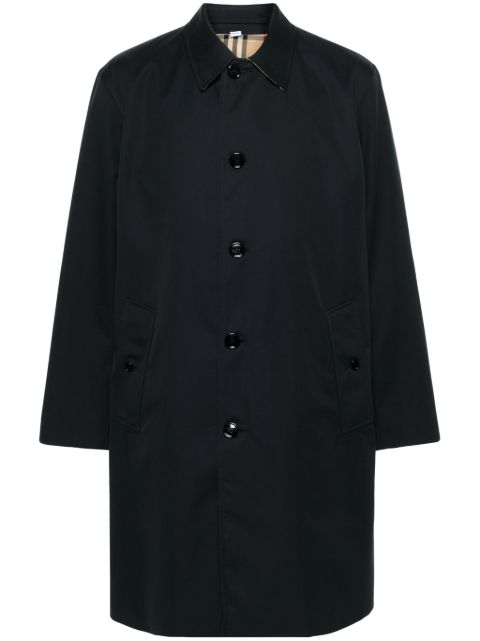 Burberry single-breasted cotton coat Men