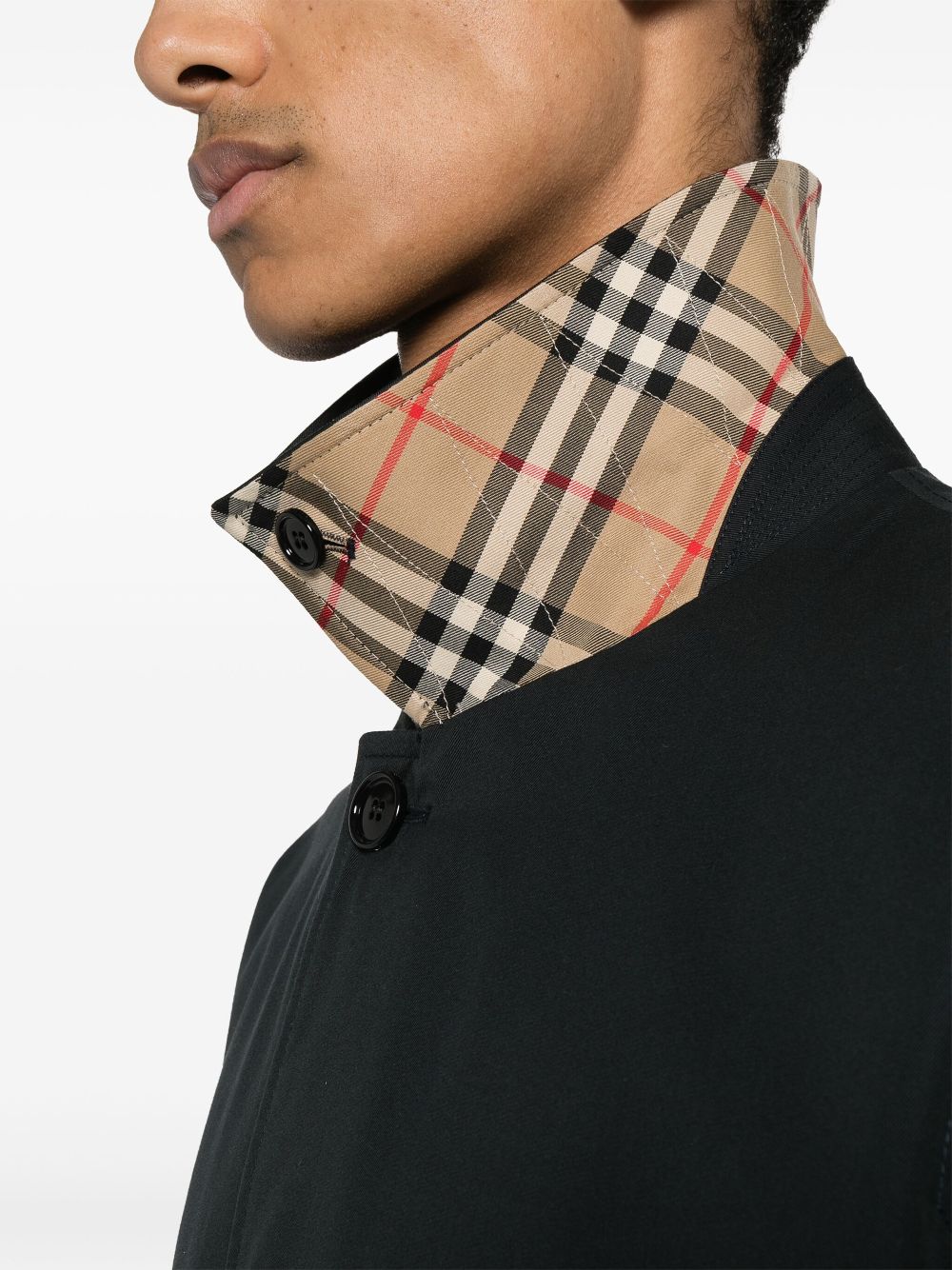 Cheap Burberry single-breasted cotton coat Men