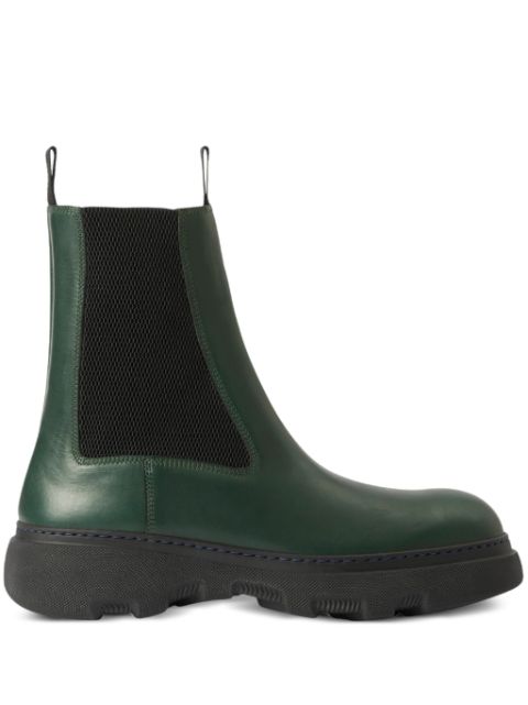 Burberry Chelsea slip-on leather boots Men