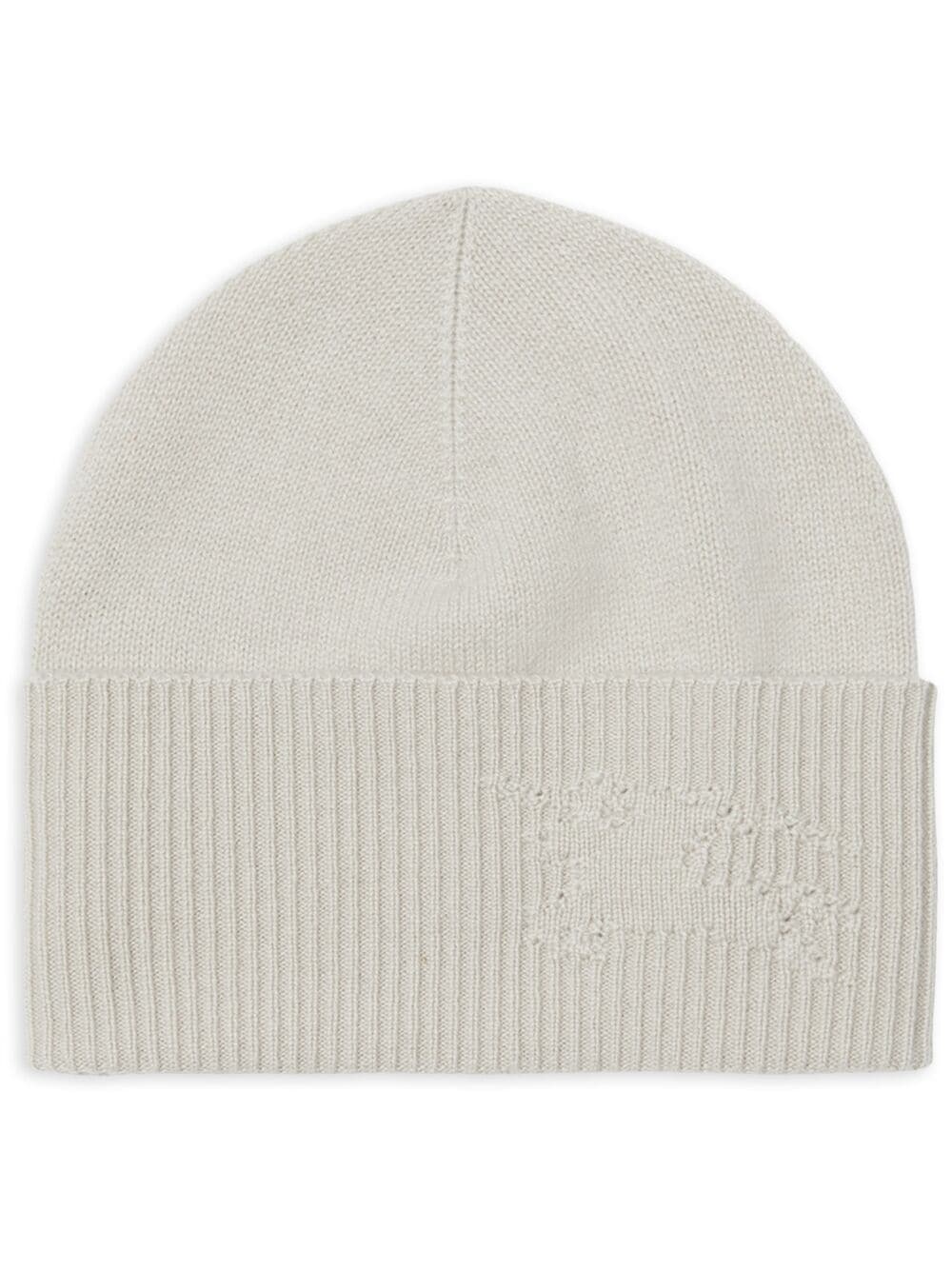 Shop Burberry Distressed Knitted Cashmere Beanie In Grey