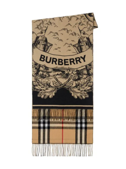 Écharpe en cachemire à design réversible - Burberry - Modalova