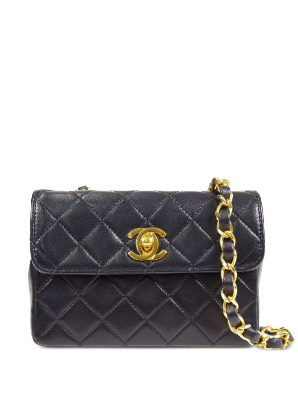 CHANEL Pre-Owned 1990 Quilted CC Shoulder Bag - Farfetch