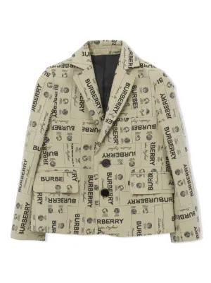 Blazers Burberry Kids Moda infantil FARFETCH