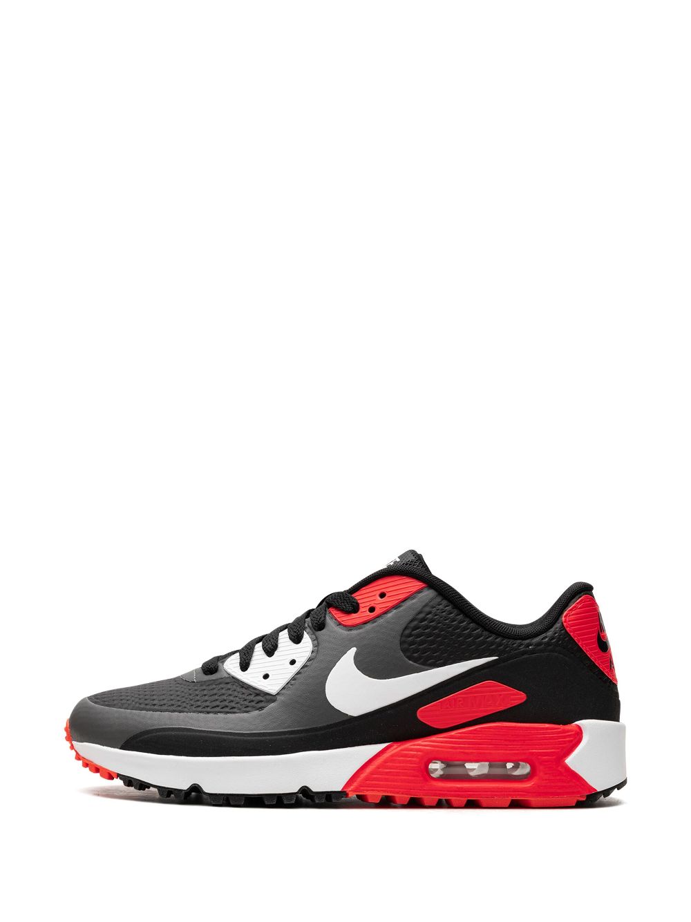 Shop Nike Air Max 90 Golf "iron Grey Infra Red 23" Sneakers In Grau