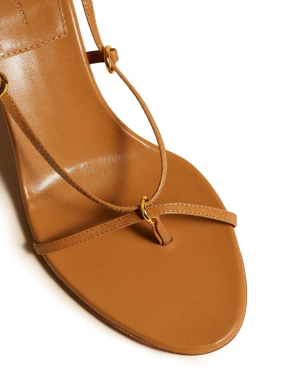 Shop Khaite The Marion Wraparound 75mm Sandals In Brown